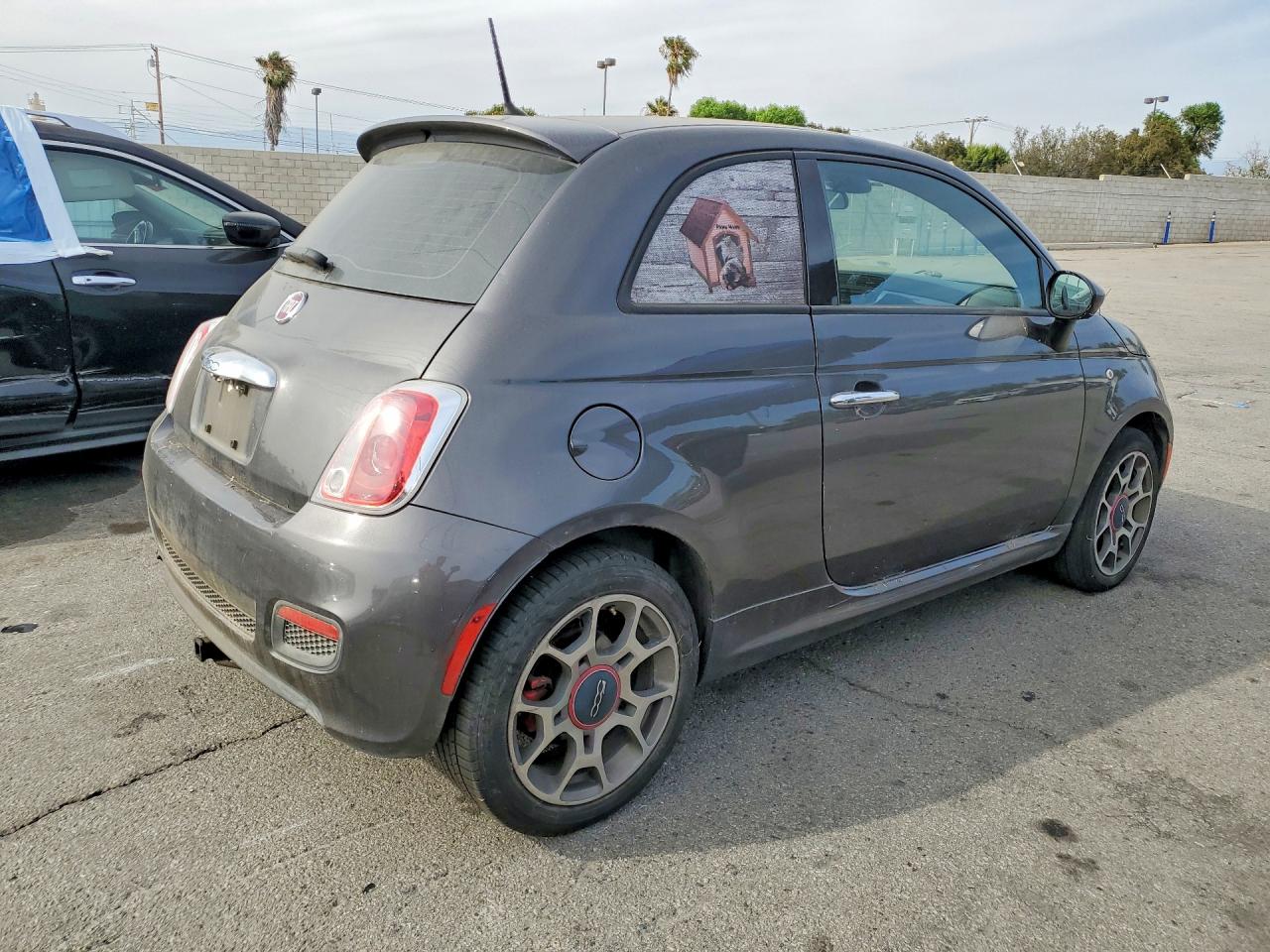 2015 Fiat 500 Sport Gray vin: 3C3CFFBR2FT623596