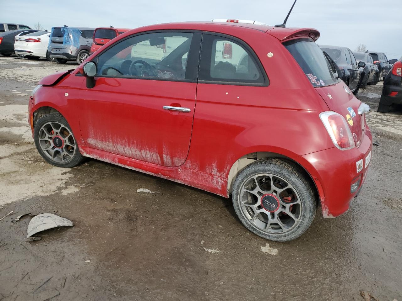 2012 Fiat 500 Sport Red vin: 3C3CFFBR3CT295830