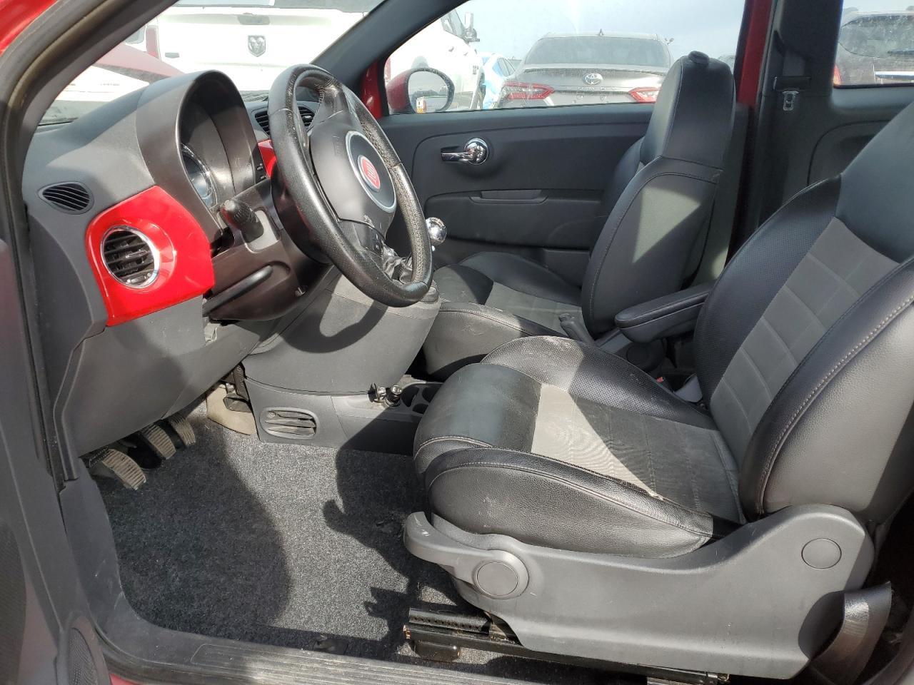2012 Fiat 500 Sport Red vin: 3C3CFFBR3CT295830