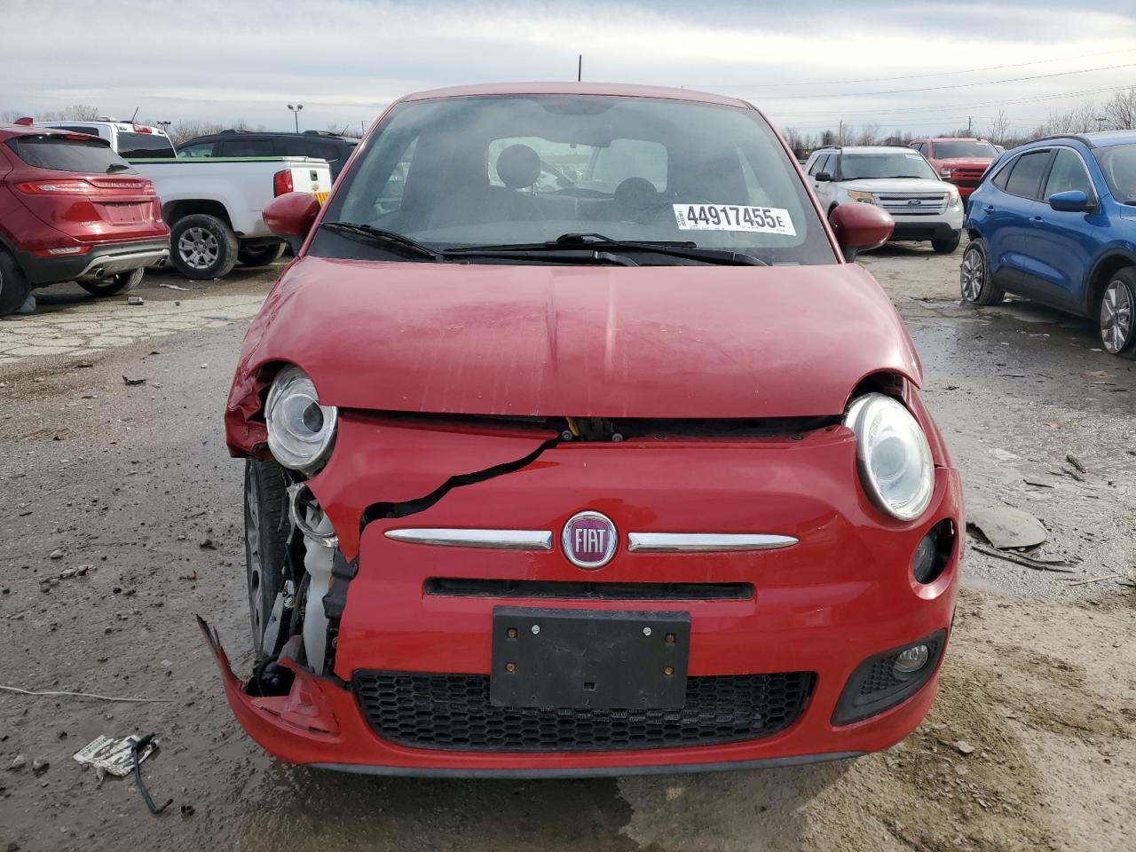2012 Fiat 500 Sport Red vin: 3C3CFFBR3CT295830