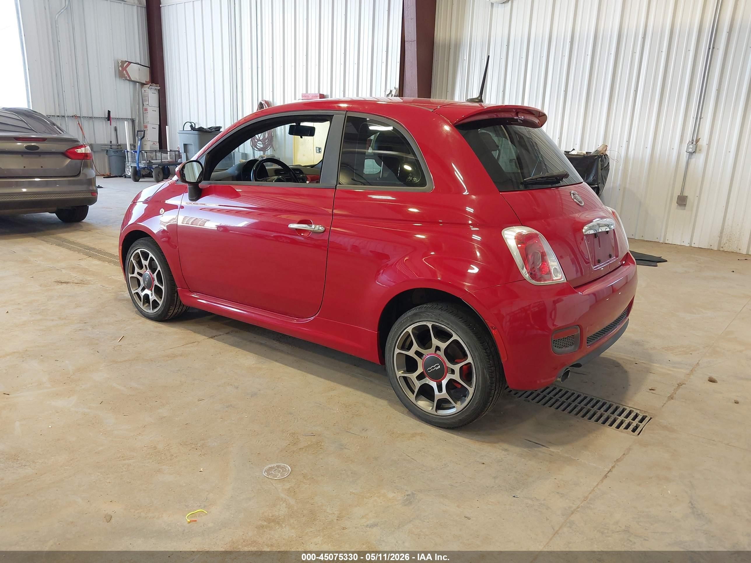2012 Fiat 500 Sport Red vin: 3C3CFFBR3CT383891