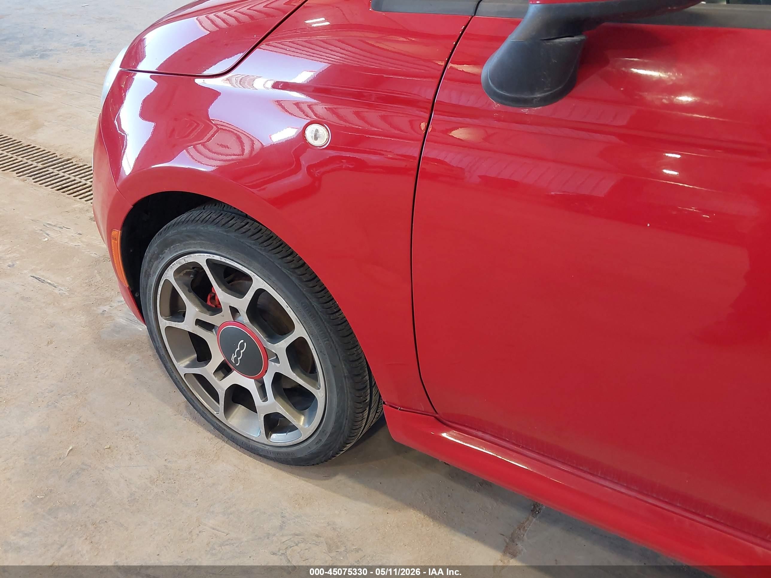 2012 Fiat 500 Sport Red vin: 3C3CFFBR3CT383891