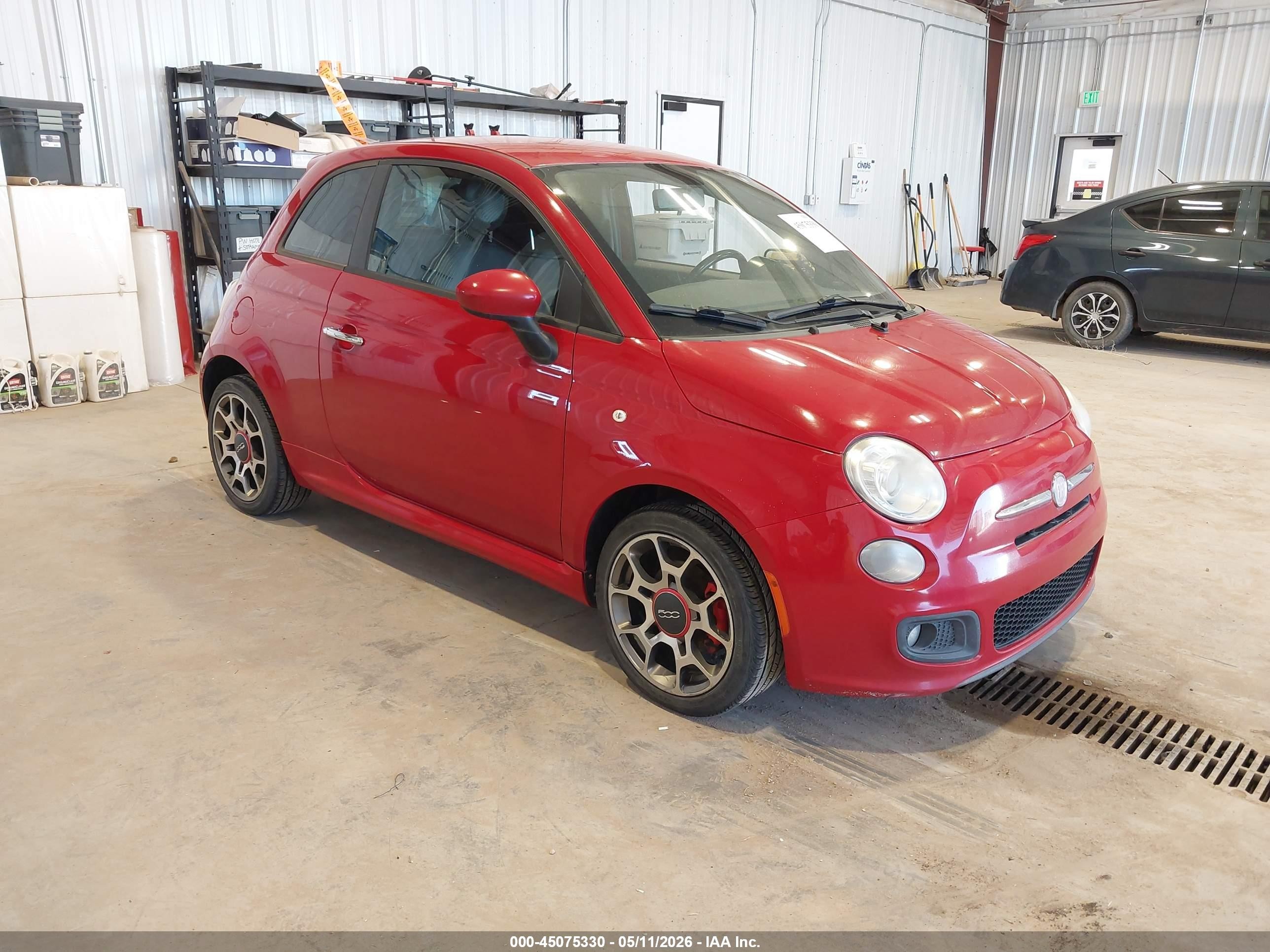 2012 Fiat 500 Sport Red vin: 3C3CFFBR3CT383891