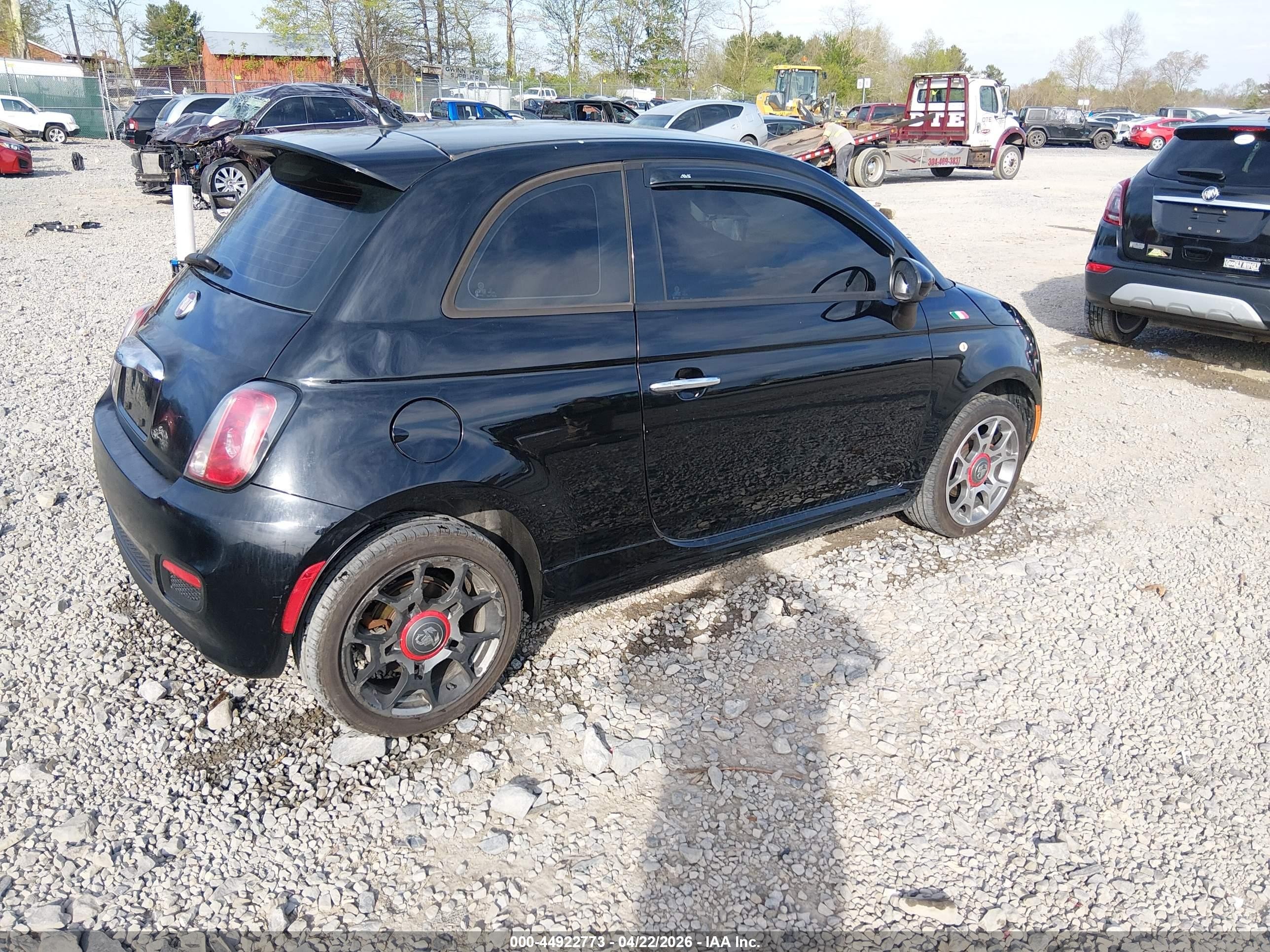 2013 Fiat 500 Sport Cattiva Black vin: 3C3CFFBR3DT749477