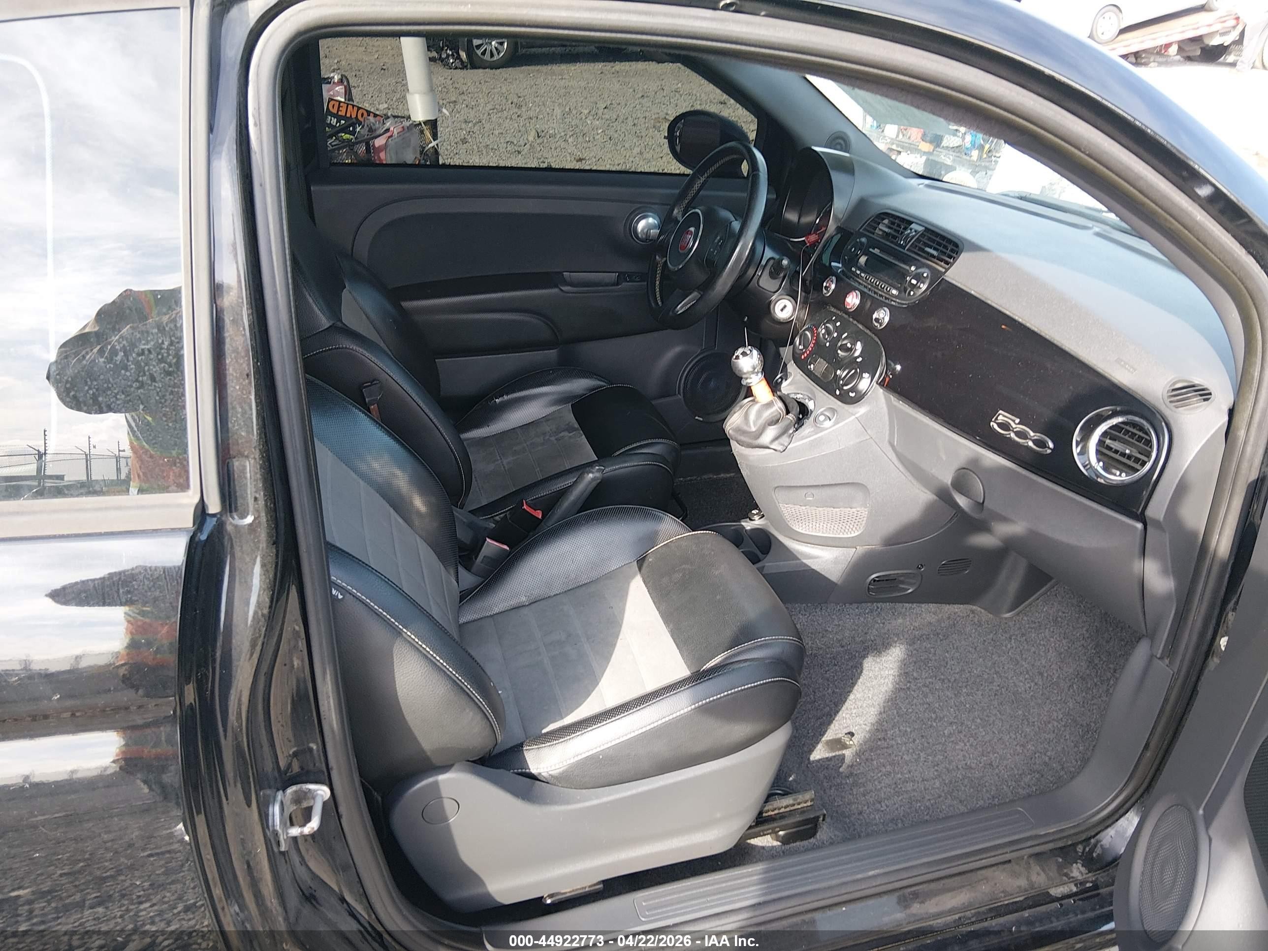 2013 Fiat 500 Sport Cattiva Black vin: 3C3CFFBR3DT749477
