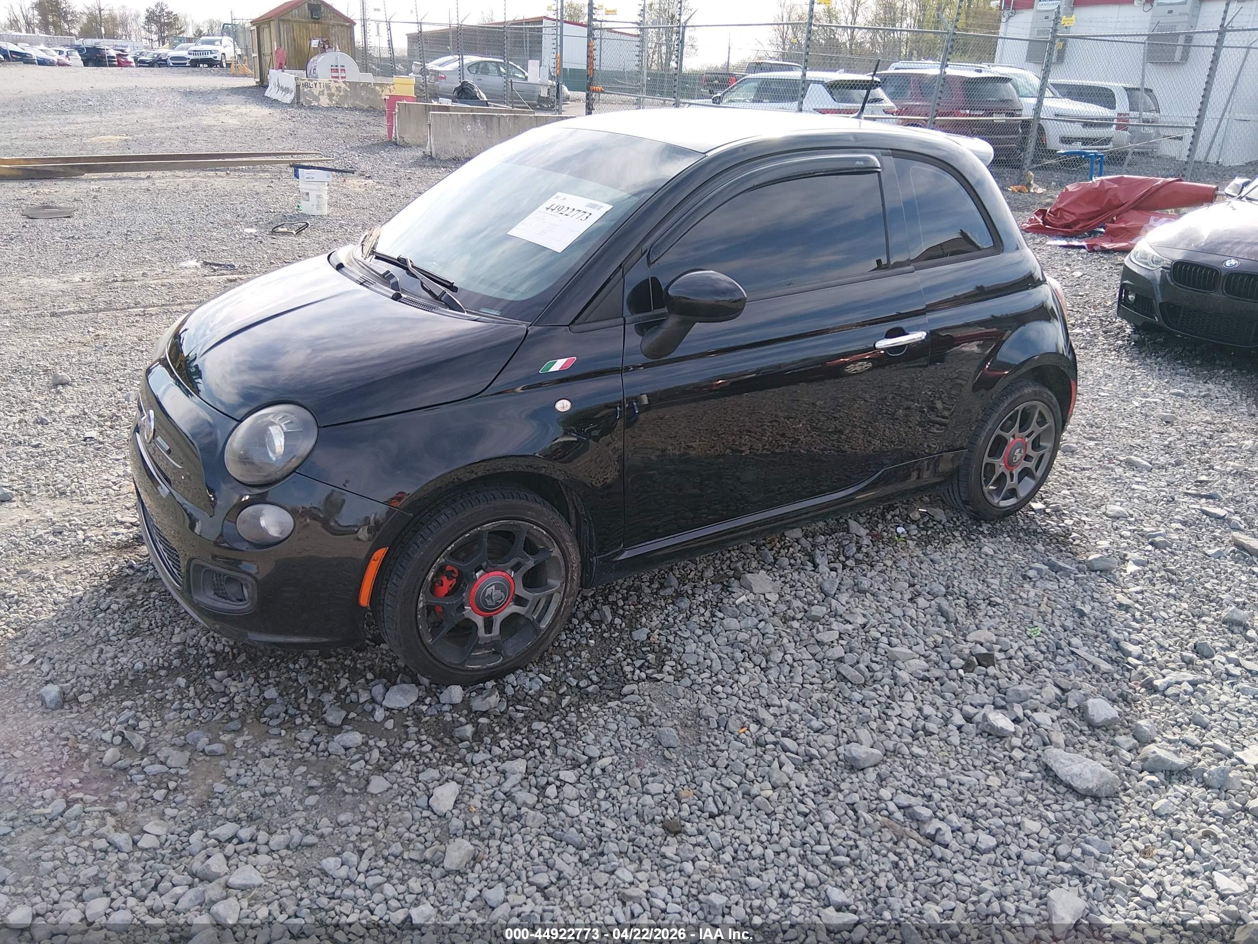 2013 Fiat 500 Sport Cattiva Black vin: 3C3CFFBR3DT749477