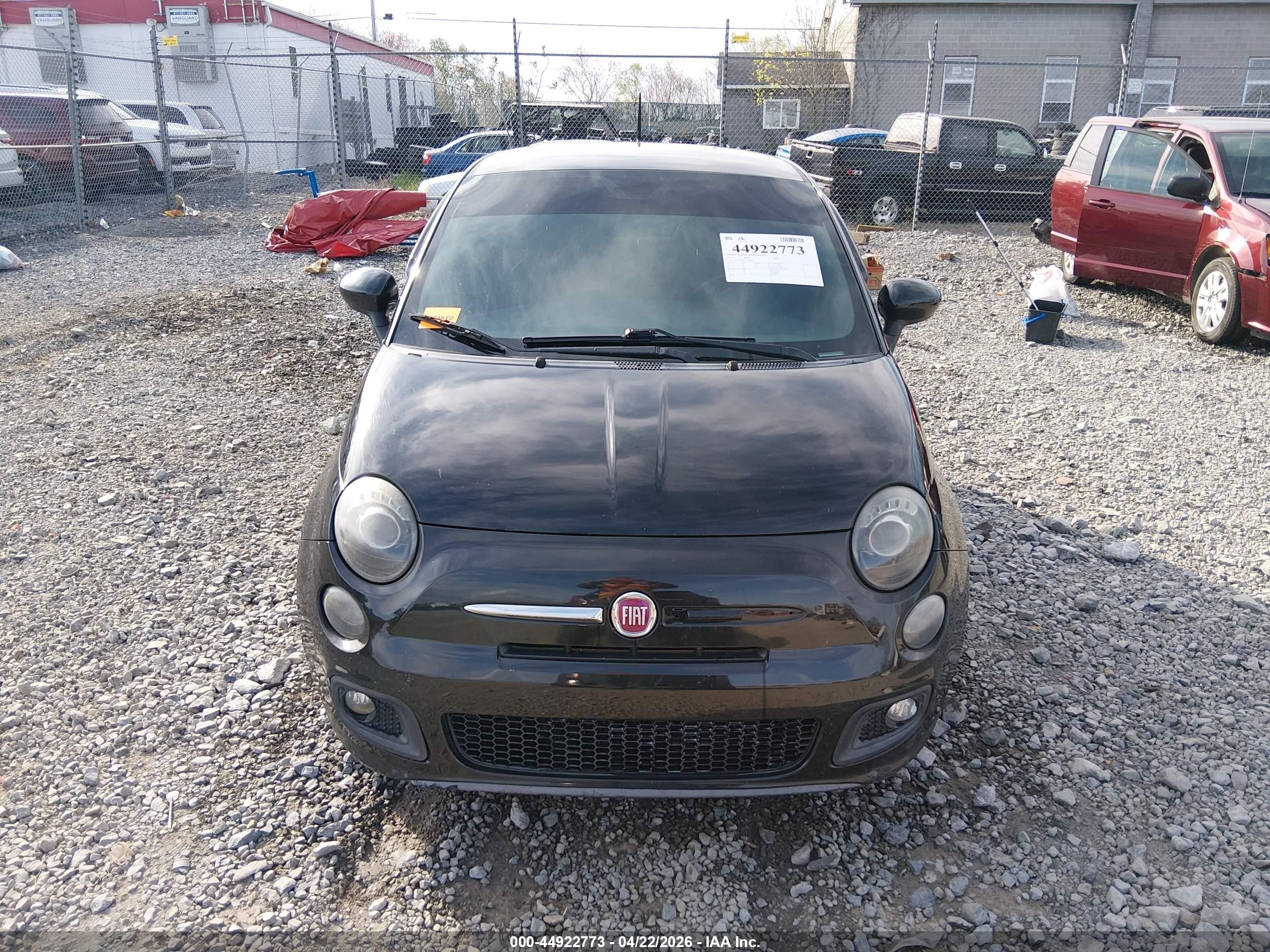 2013 Fiat 500 Sport Cattiva Black vin: 3C3CFFBR3DT749477