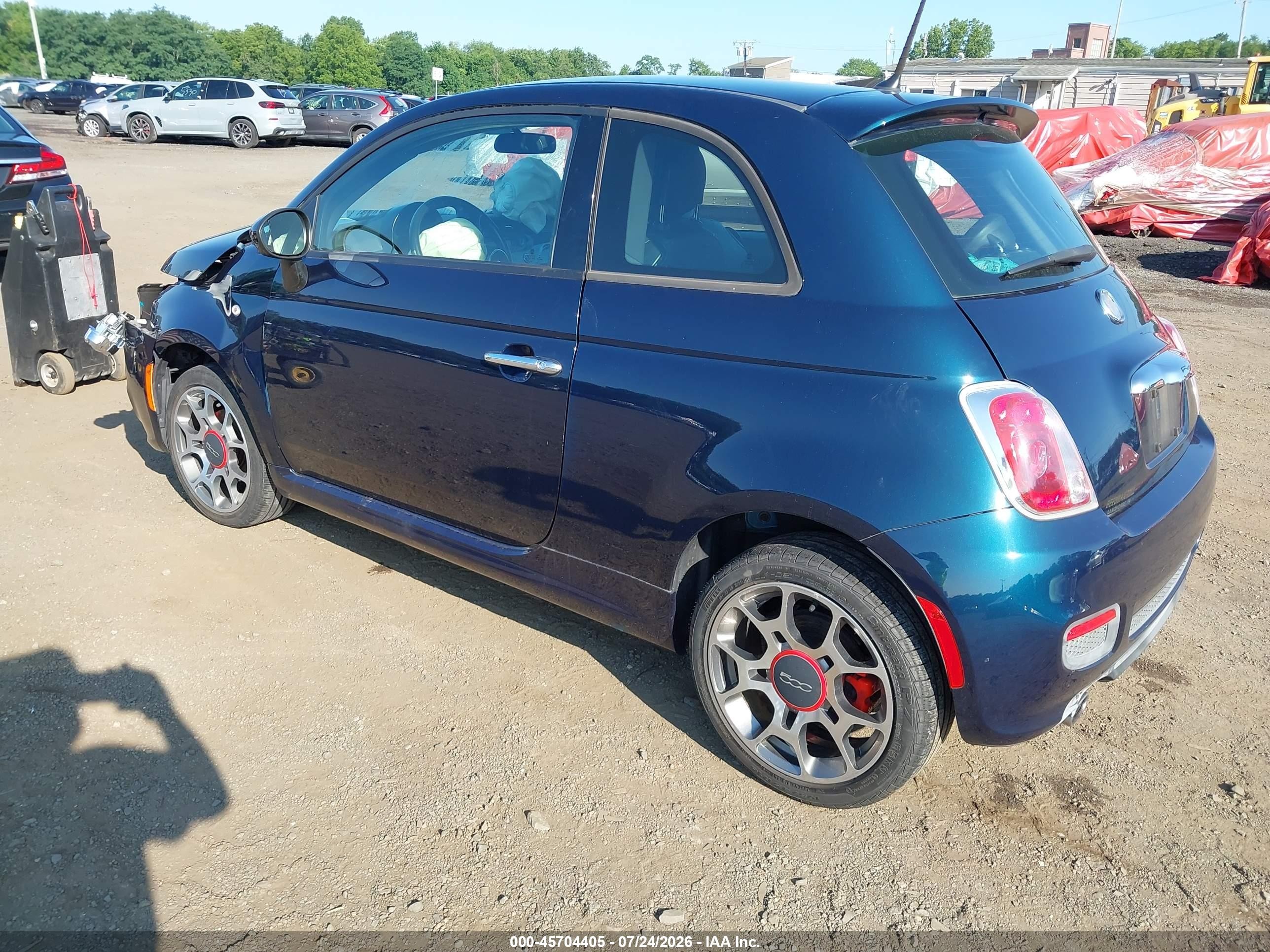 2015 Fiat 500 Sport Dark Blue vin: 3C3CFFBR3FT508974