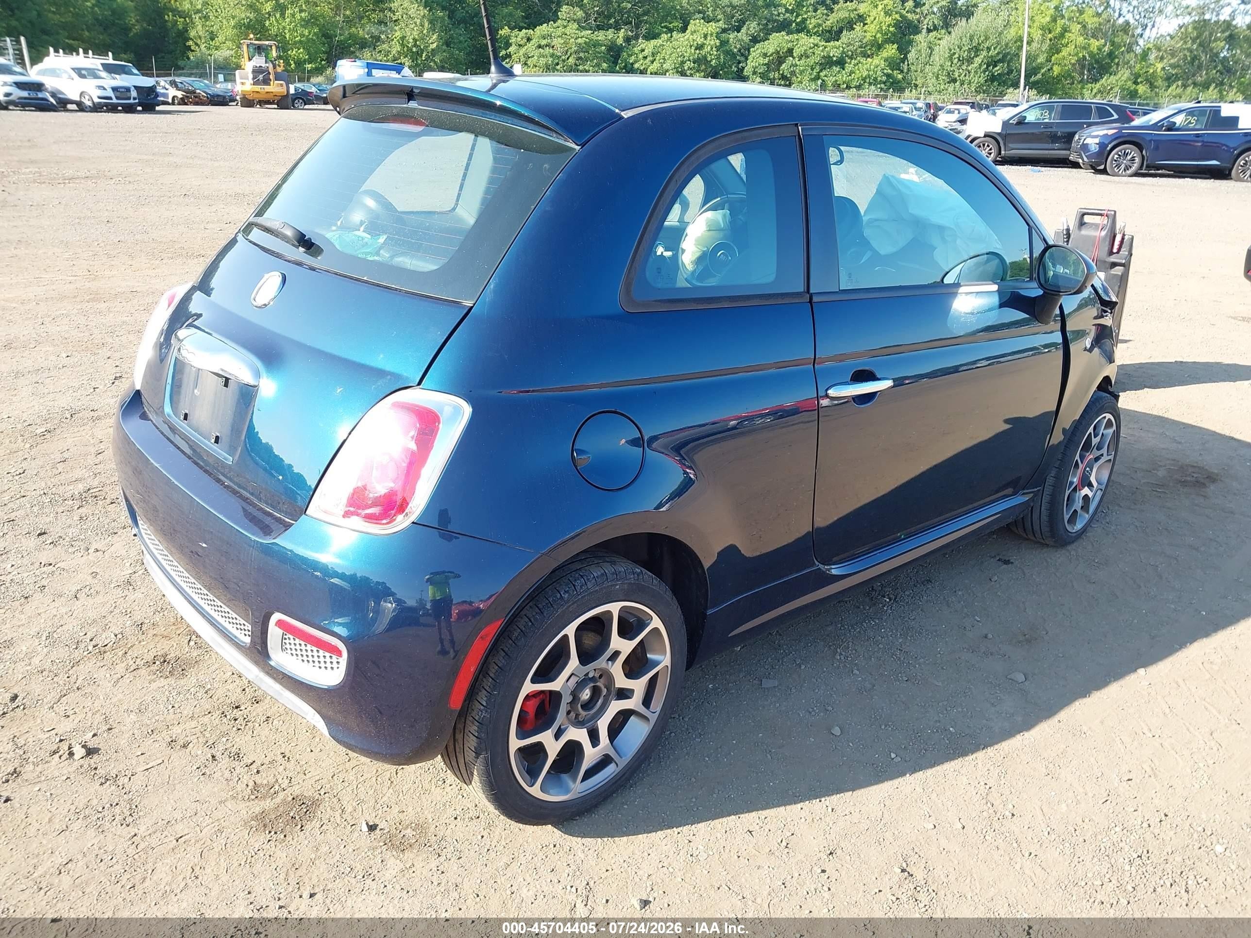 2015 Fiat 500 Sport Dark Blue vin: 3C3CFFBR3FT508974