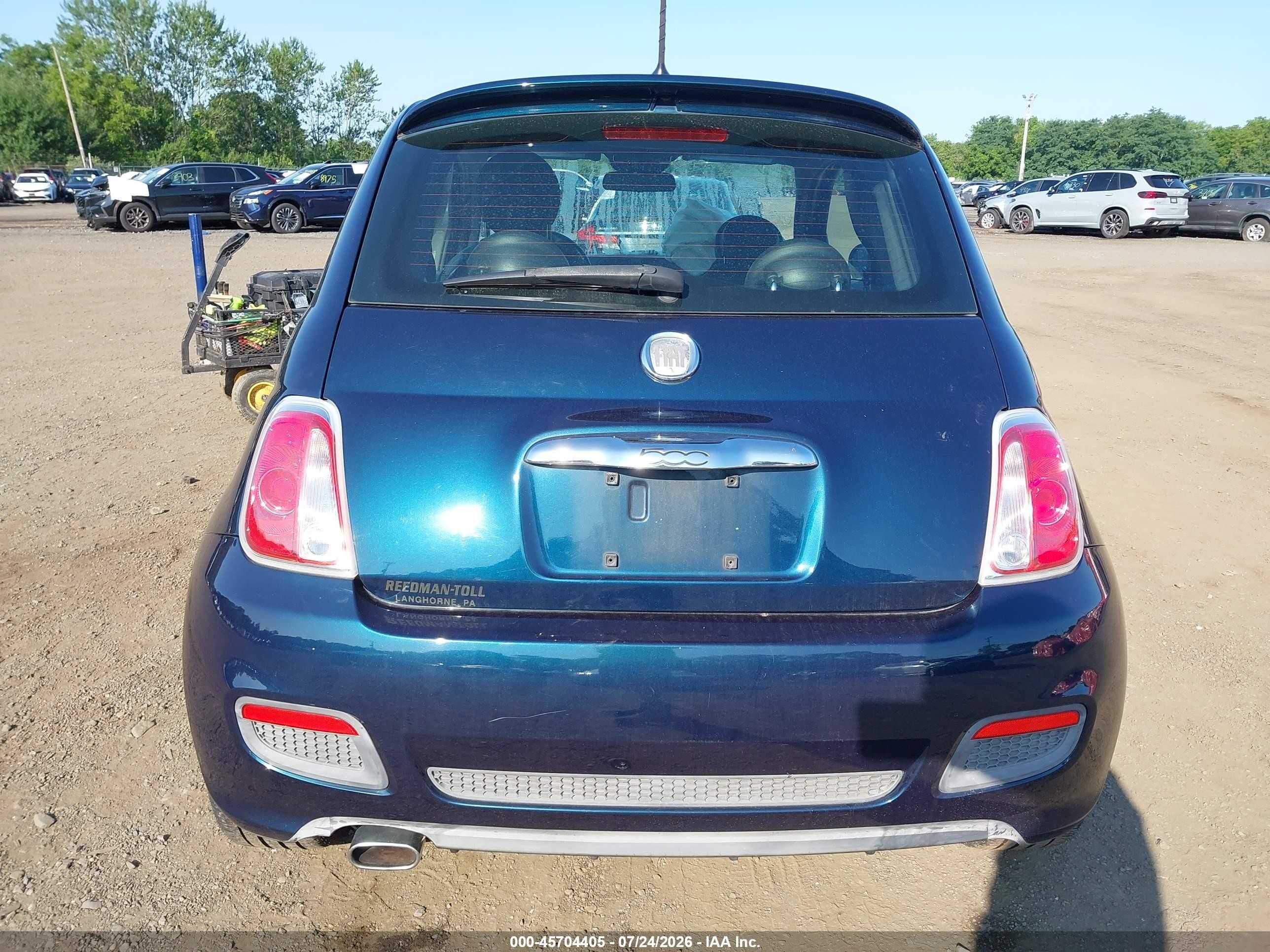 2015 Fiat 500 Sport Dark Blue vin: 3C3CFFBR3FT508974