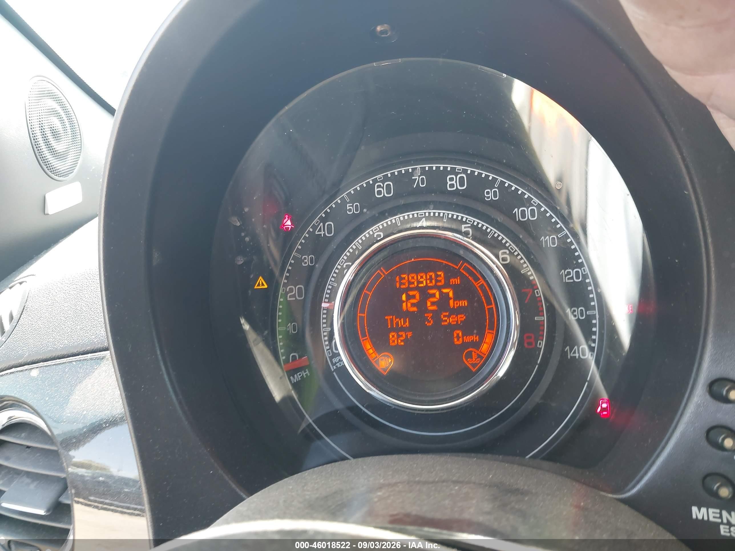 2012 Fiat 500 Sport Black vin: 3C3CFFBR4CT254087