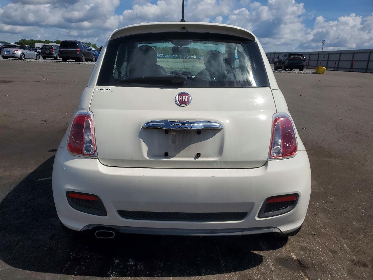 2013 Fiat 500 Sport White vin: 3C3CFFBR4DT629221