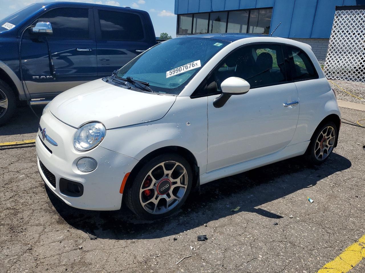 2015 Fiat 500 Sport Белый vin: 3C3CFFBR4FT509129