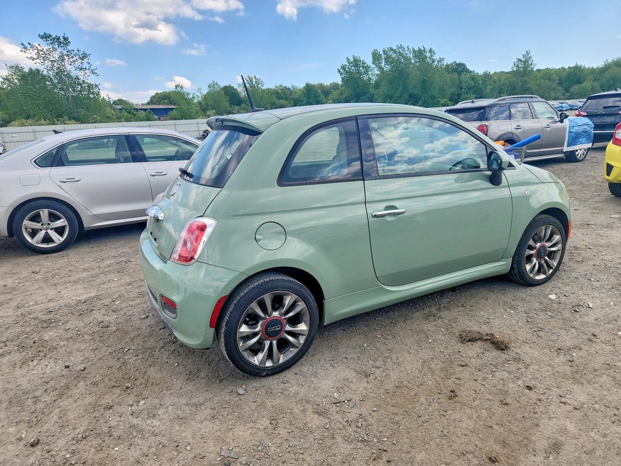 2015 Fiat 500 Sport Green vin: 3C3CFFBR4FT509194