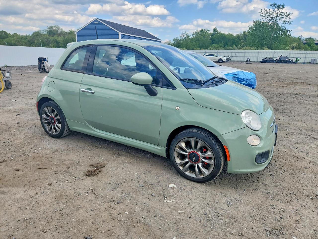 2015 Fiat 500 Sport Green vin: 3C3CFFBR4FT509194