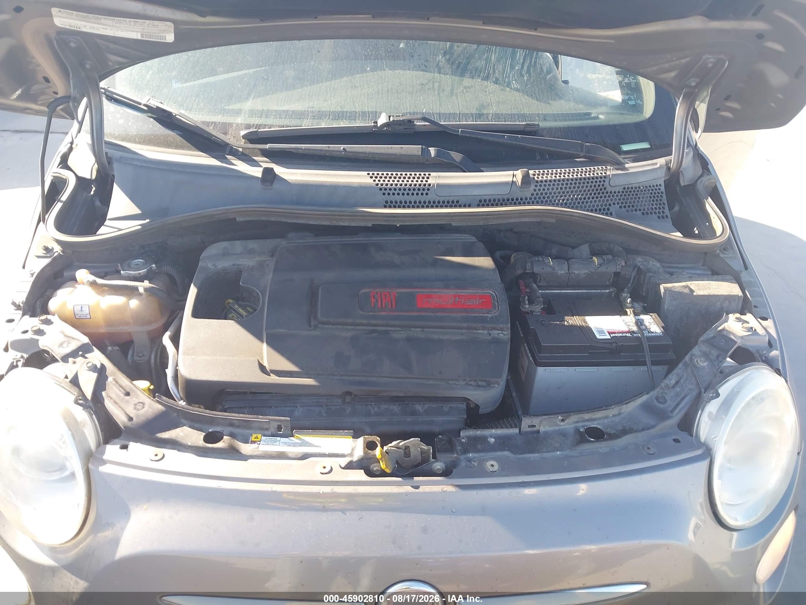 2012 Fiat 500 Sport Gray vin: 3C3CFFBR5CT295828