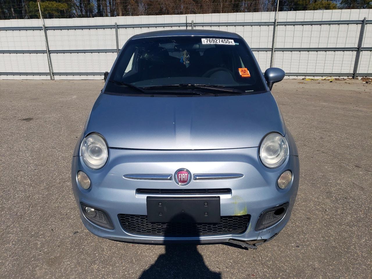 2015 Fiat 500 Sport Blue vin: 3C3CFFBR5FT537103