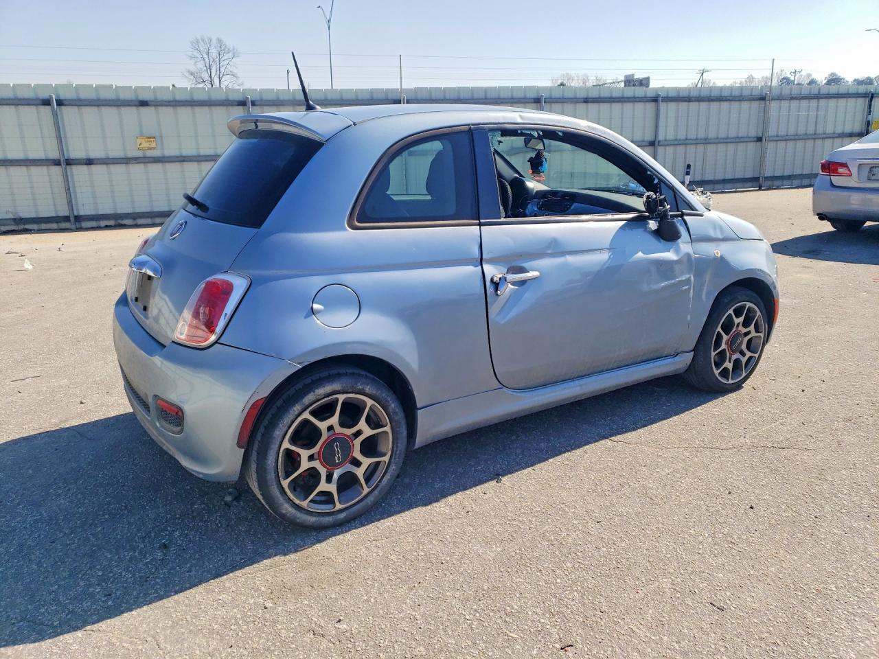 2015 Fiat 500 Sport Blue vin: 3C3CFFBR5FT537103