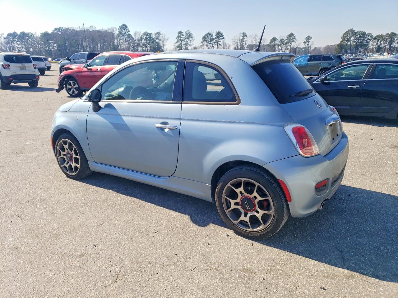 2015 Fiat 500 Sport Blue vin: 3C3CFFBR5FT537103