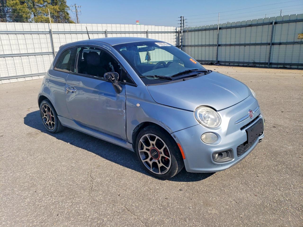 2015 Fiat 500 Sport Blue vin: 3C3CFFBR5FT537103