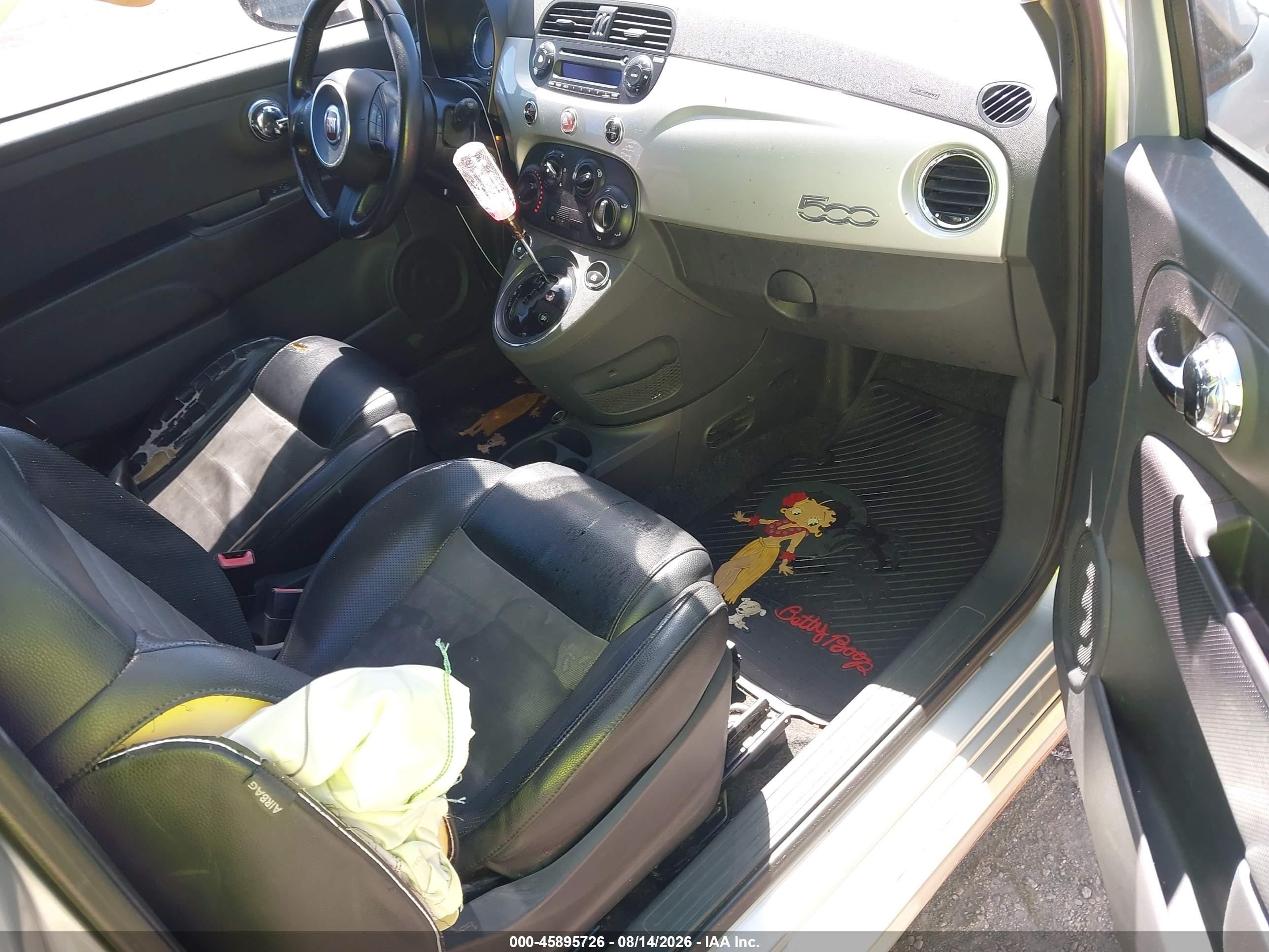 2012 Fiat 500 Sport Серебряный vin: 3C3CFFBR6CT125672