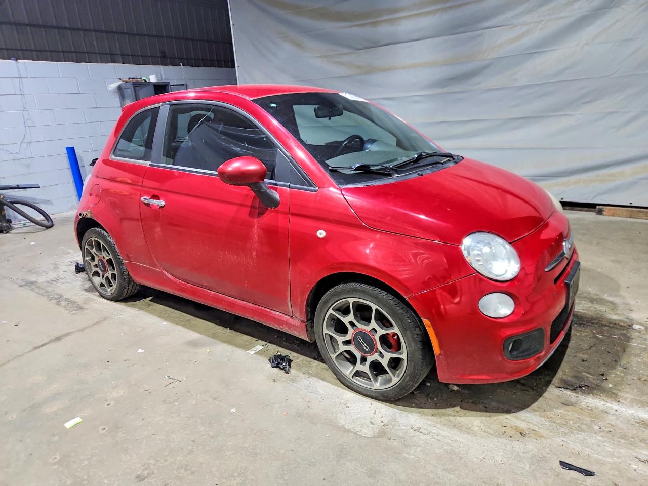 2013 Fiat 500 Sport Red vin: 3C3CFFBR6DT580815