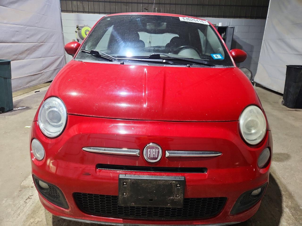 2013 Fiat 500 Sport Red vin: 3C3CFFBR6DT580815