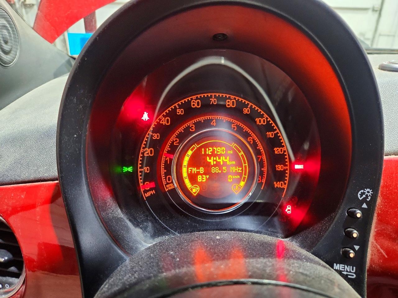 2013 Fiat 500 Sport Red vin: 3C3CFFBR6DT580815
