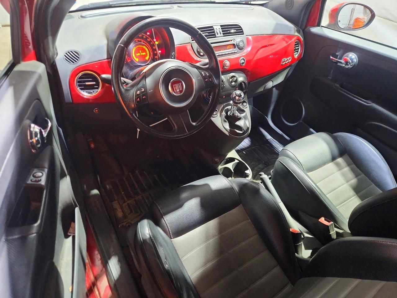 2013 Fiat 500 Sport Red vin: 3C3CFFBR6DT580815