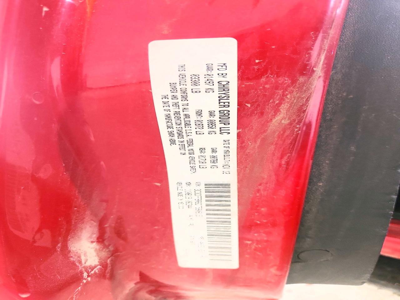 2013 Fiat 500 Sport Red vin: 3C3CFFBR6DT580815