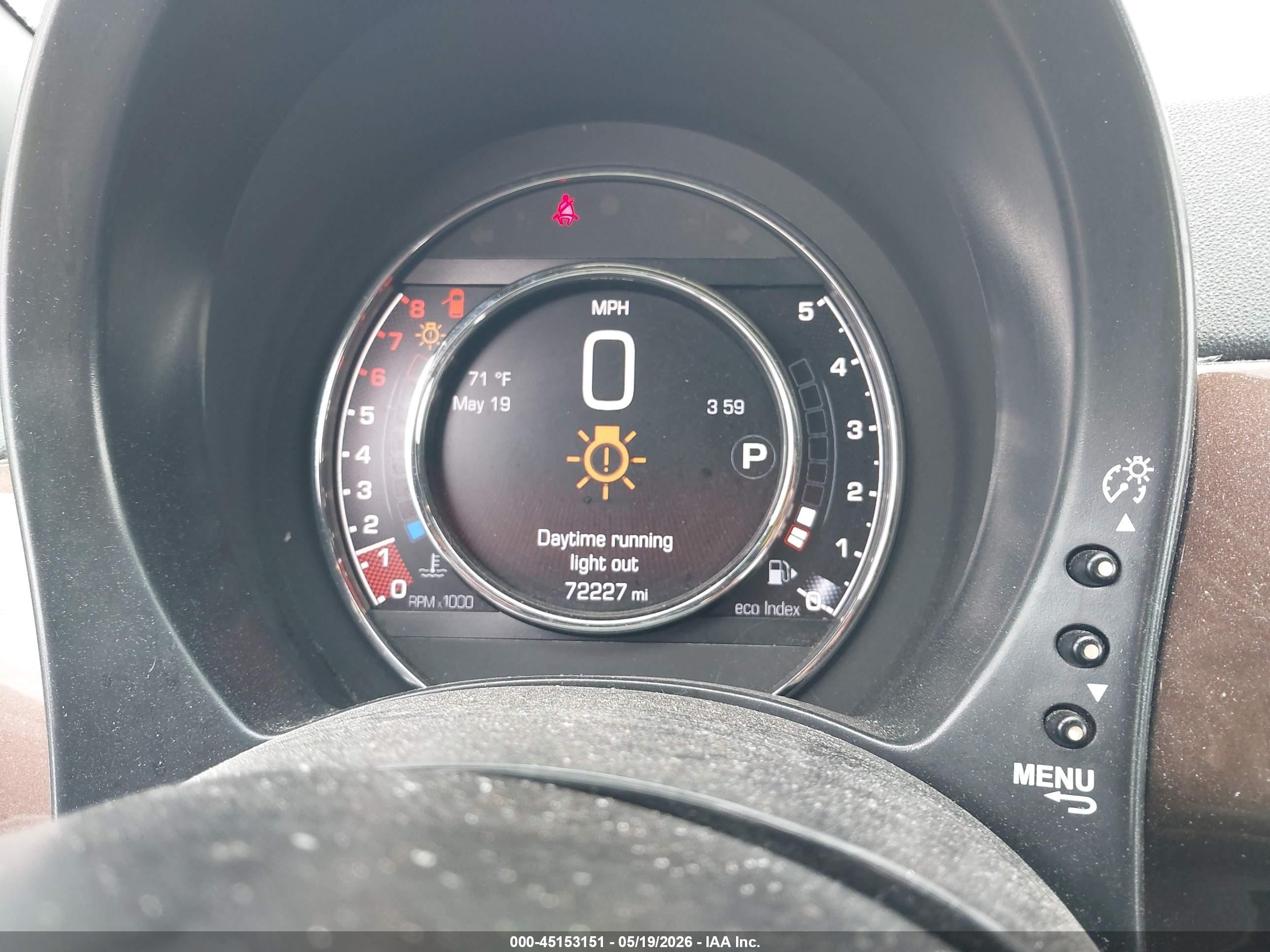 2015 Fiat 500 Sport Brown vin: 3C3CFFBR6FT657301
