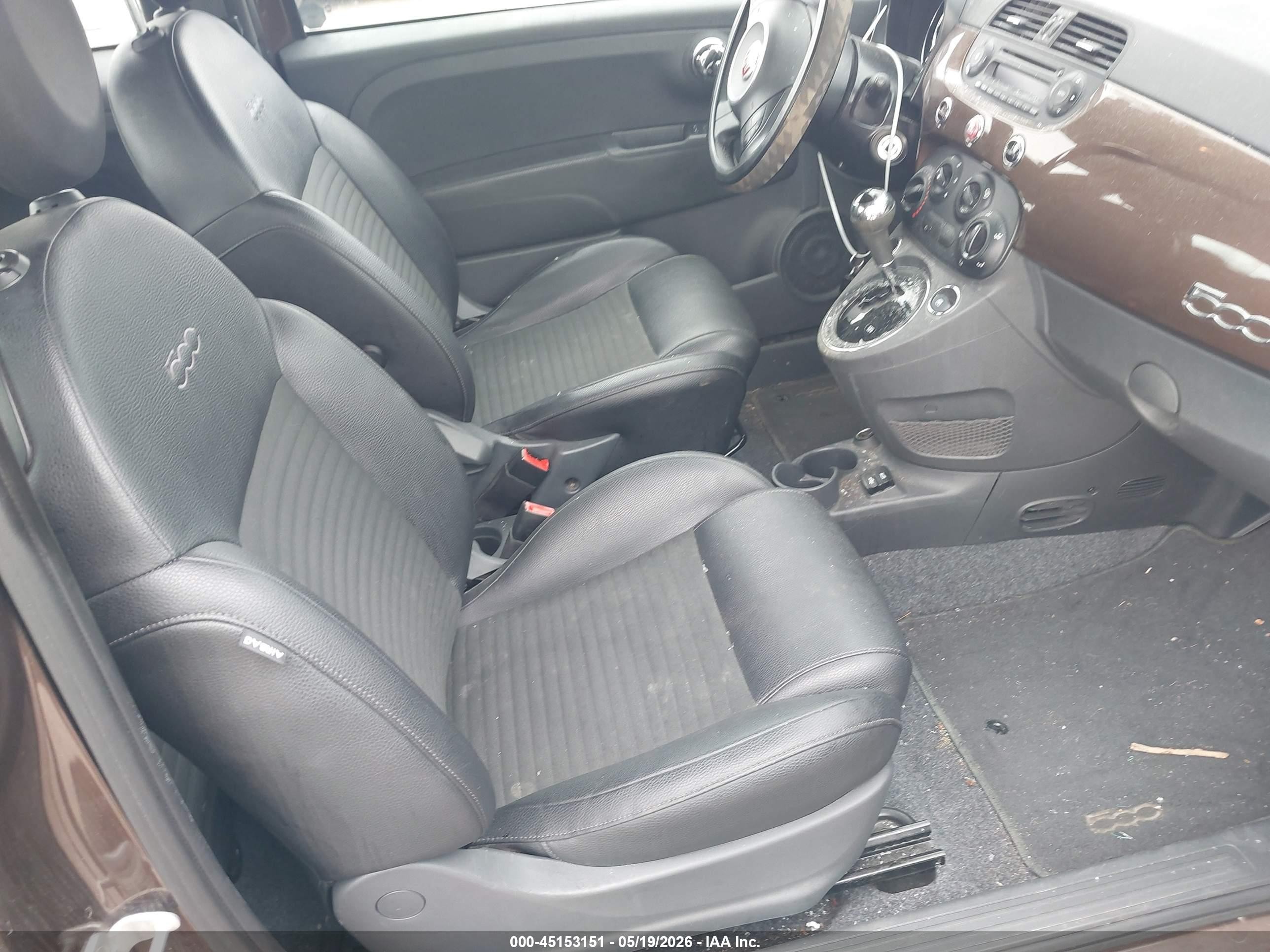 2015 Fiat 500 Sport Brown vin: 3C3CFFBR6FT657301