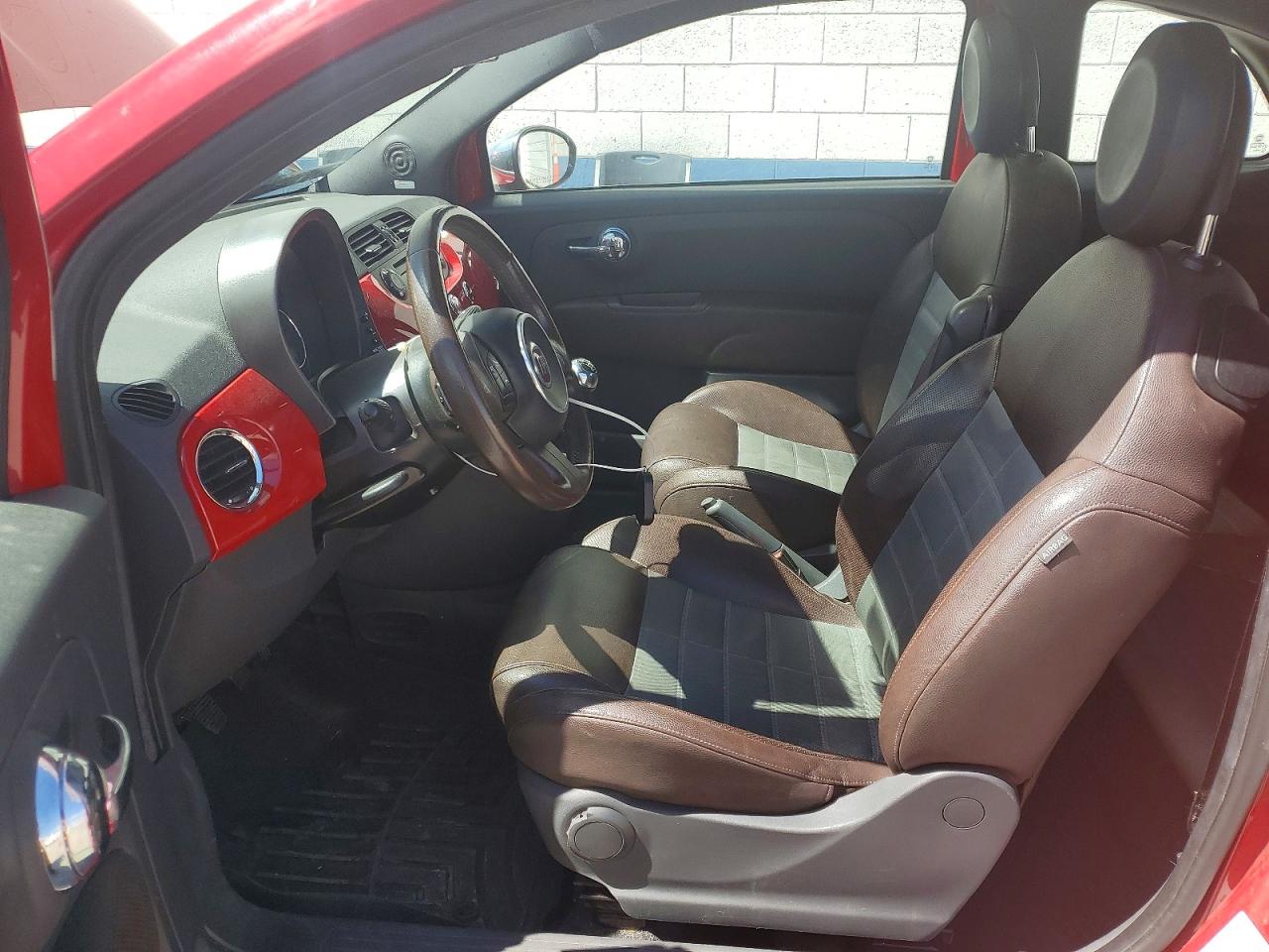 2012 Fiat 500 Sport Red vin: 3C3CFFBR7CT113661