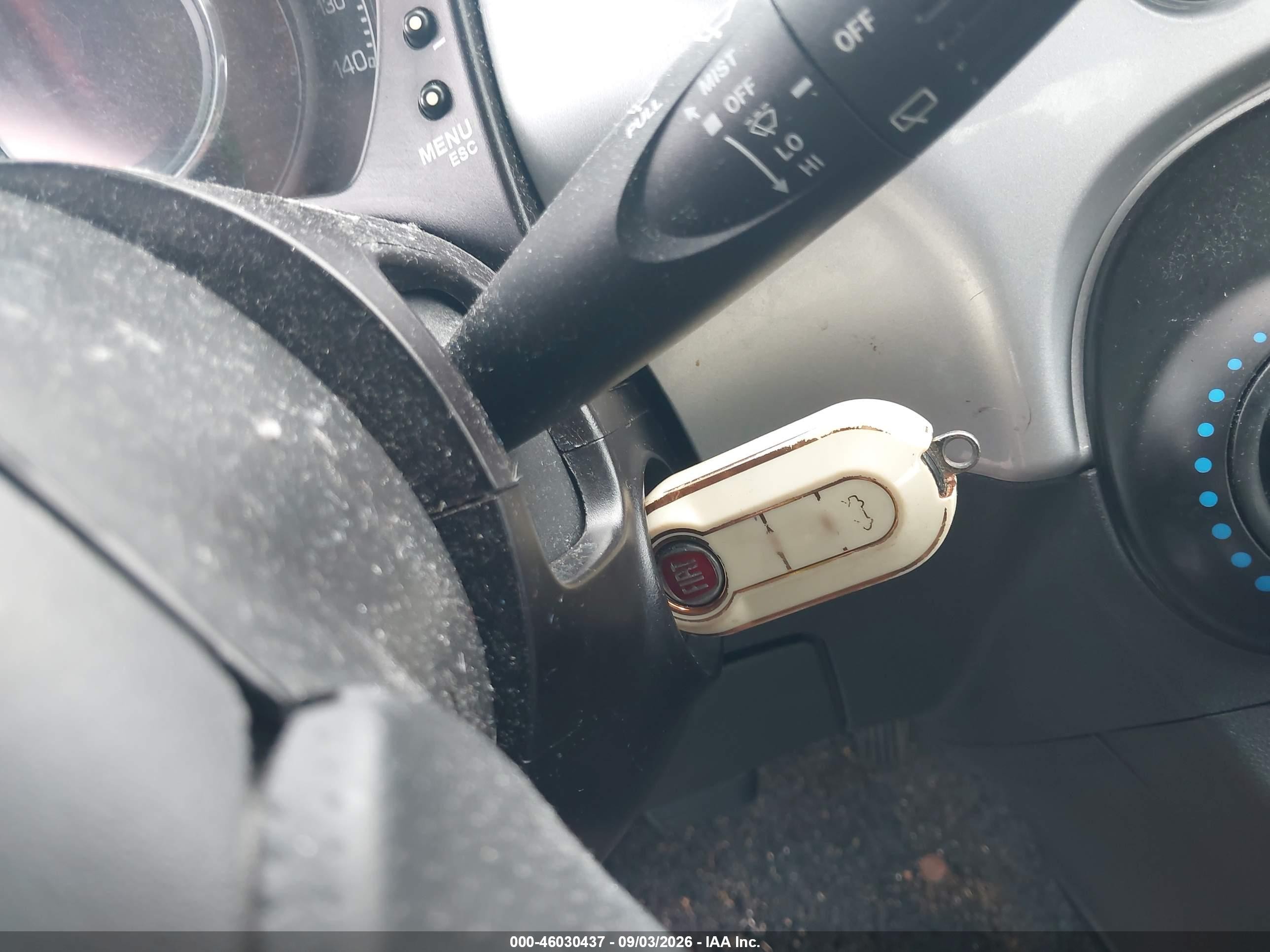 2012 Fiat 500 Sport Silver vin: 3C3CFFBR7CT125955