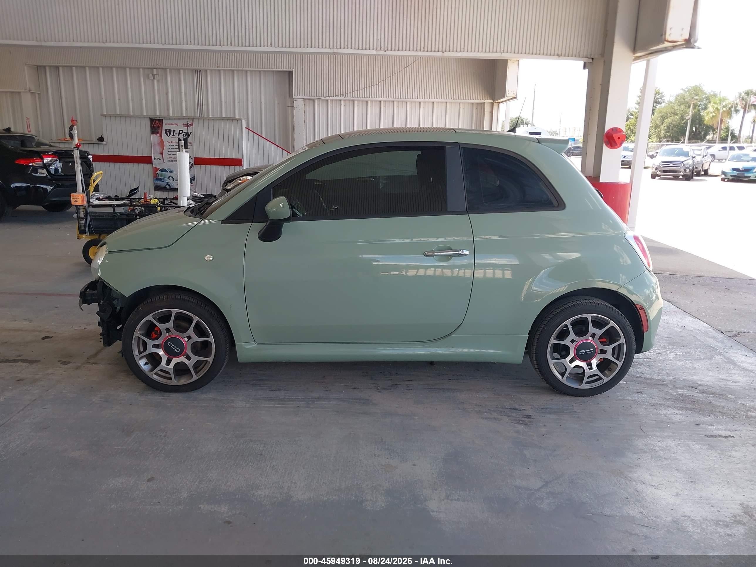 2012 Fiat 500 Sport Green vin: 3C3CFFBR7CT362171