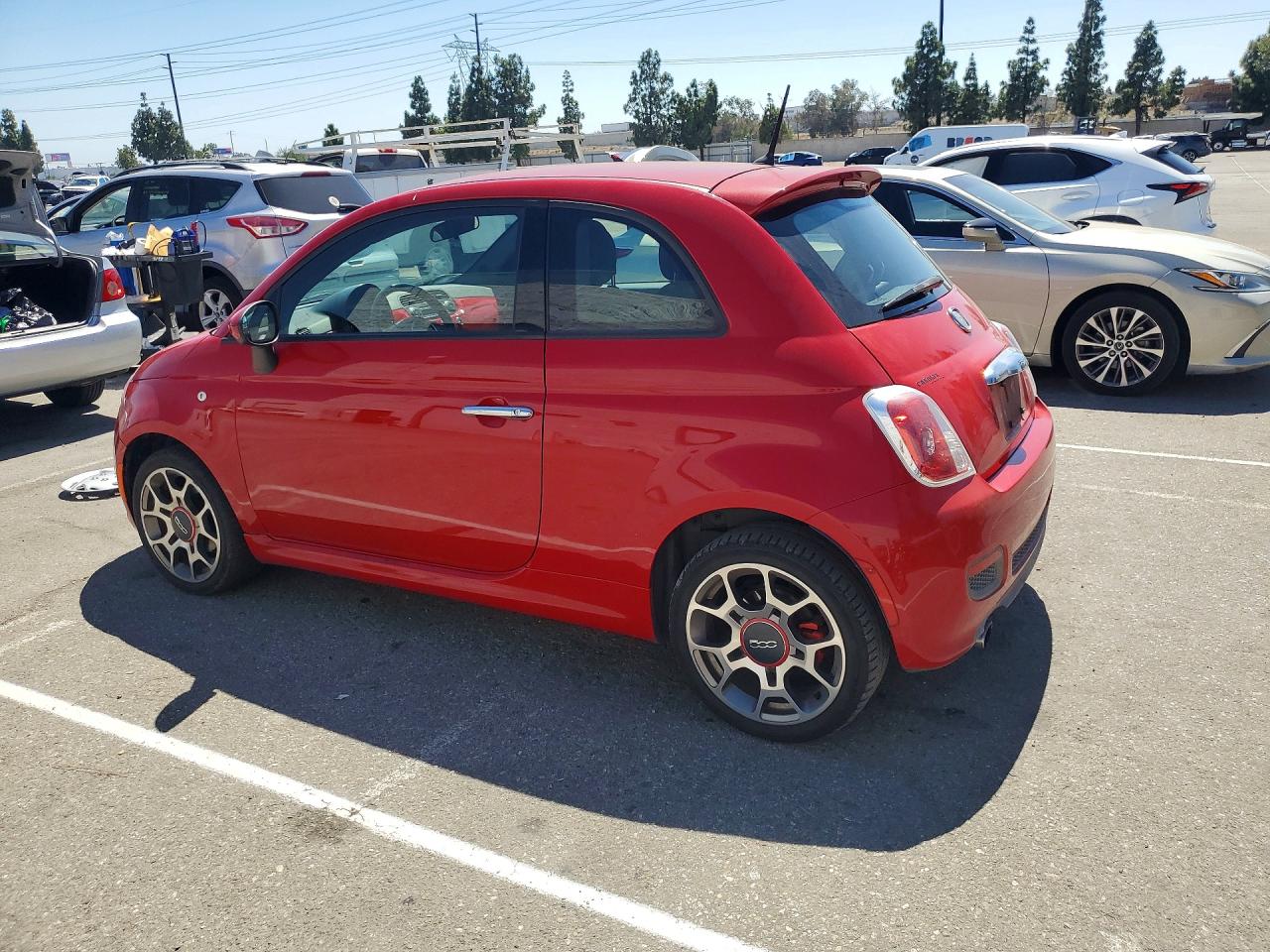 2014 Fiat 500 Sport Red vin: 3C3CFFBR7ET267659