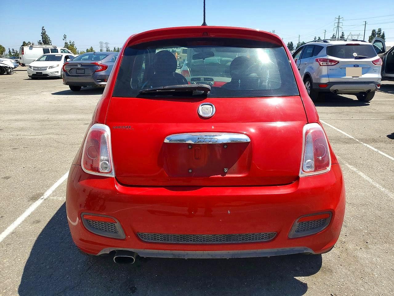 2014 Fiat 500 Sport Red vin: 3C3CFFBR7ET267659