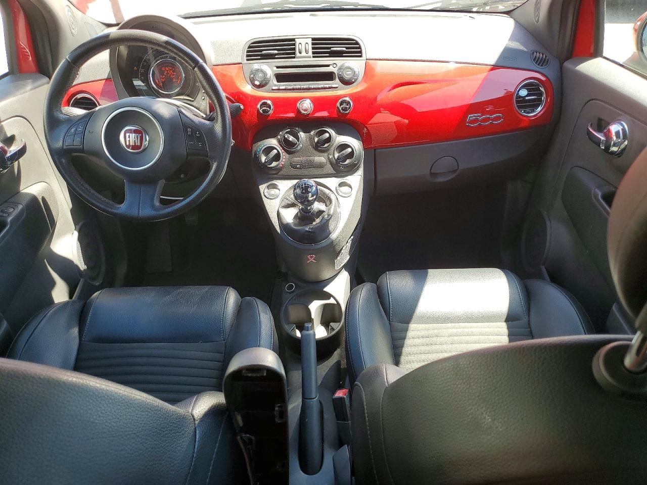 2014 Fiat 500 Sport Red vin: 3C3CFFBR7ET267659