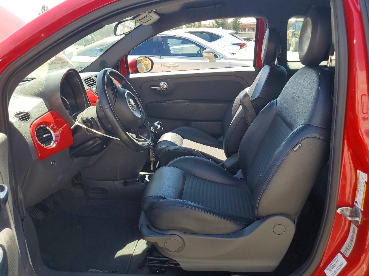 2014 Fiat 500 Sport Red vin: 3C3CFFBR7ET267659
