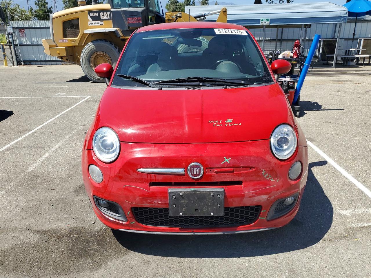 2014 Fiat 500 Sport Red vin: 3C3CFFBR7ET267659
