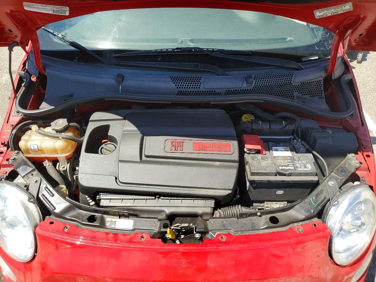 2014 Fiat 500 Sport Red vin: 3C3CFFBR7ET267659