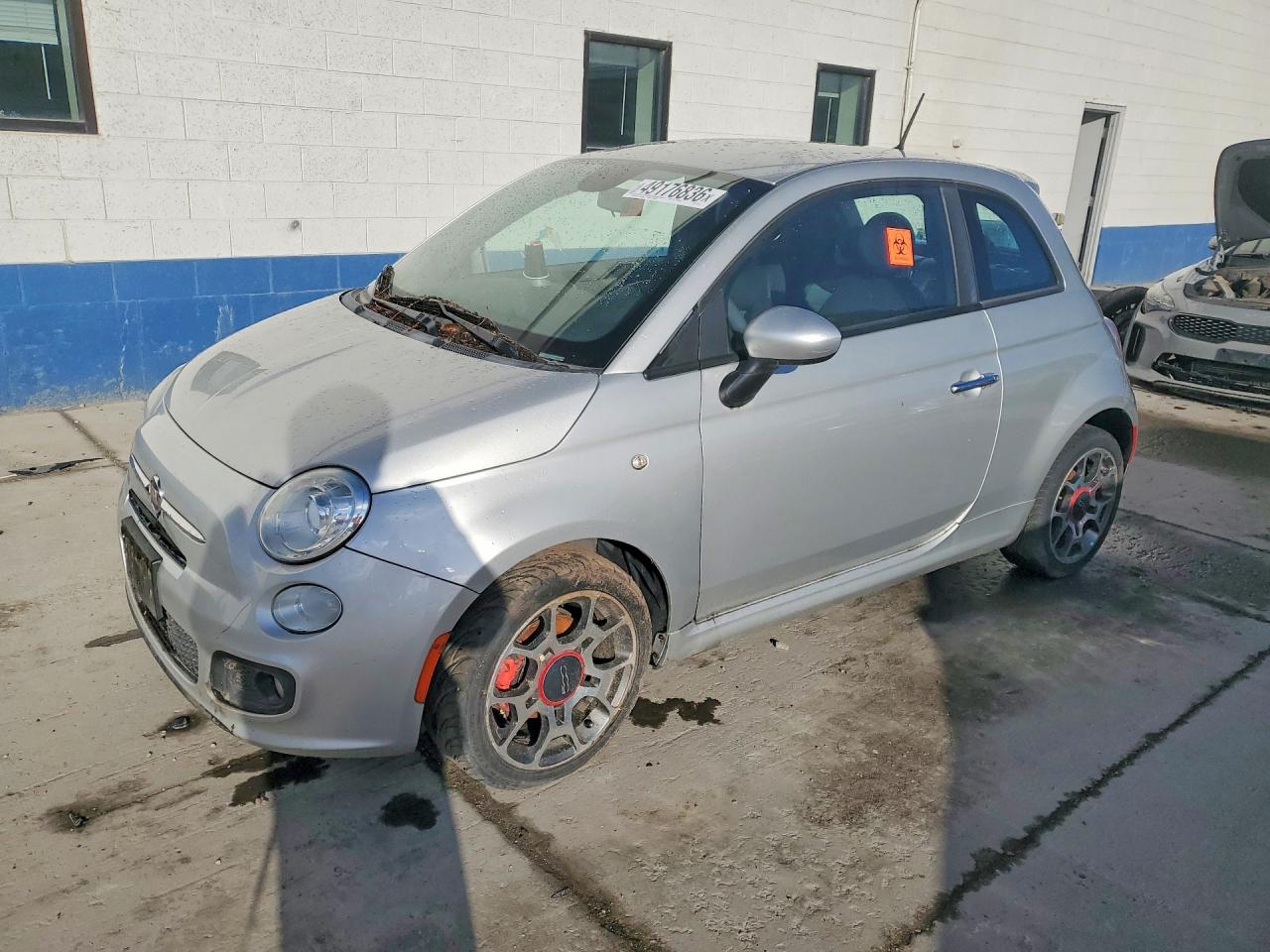 2013 Fiat 500 Sport Silver vin: 3C3CFFBR8DT737017