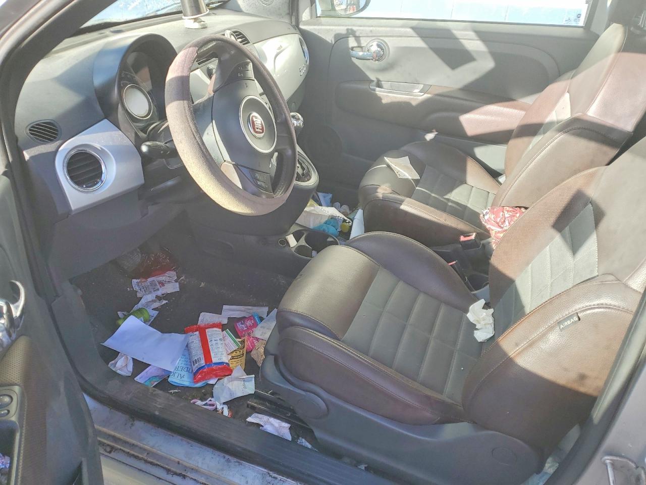 2013 Fiat 500 Sport Silver vin: 3C3CFFBR8DT737017