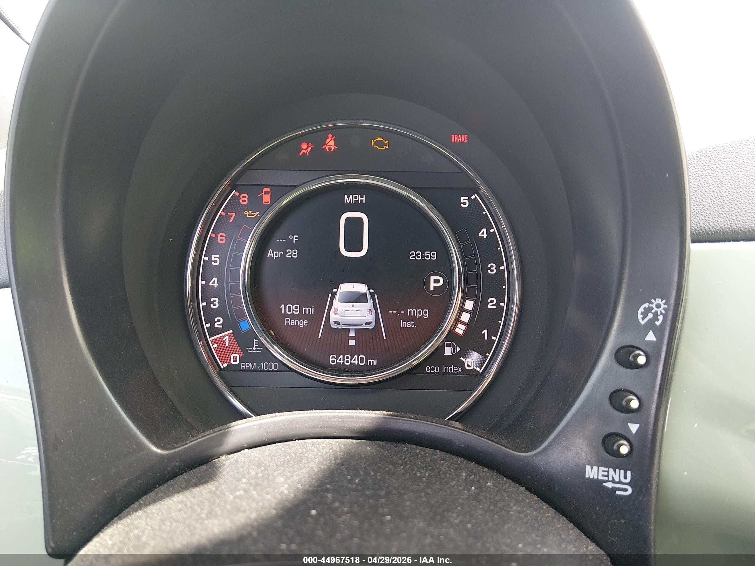 2015 Fiat 500 Sport Green vin: 3C3CFFBR8FT508291