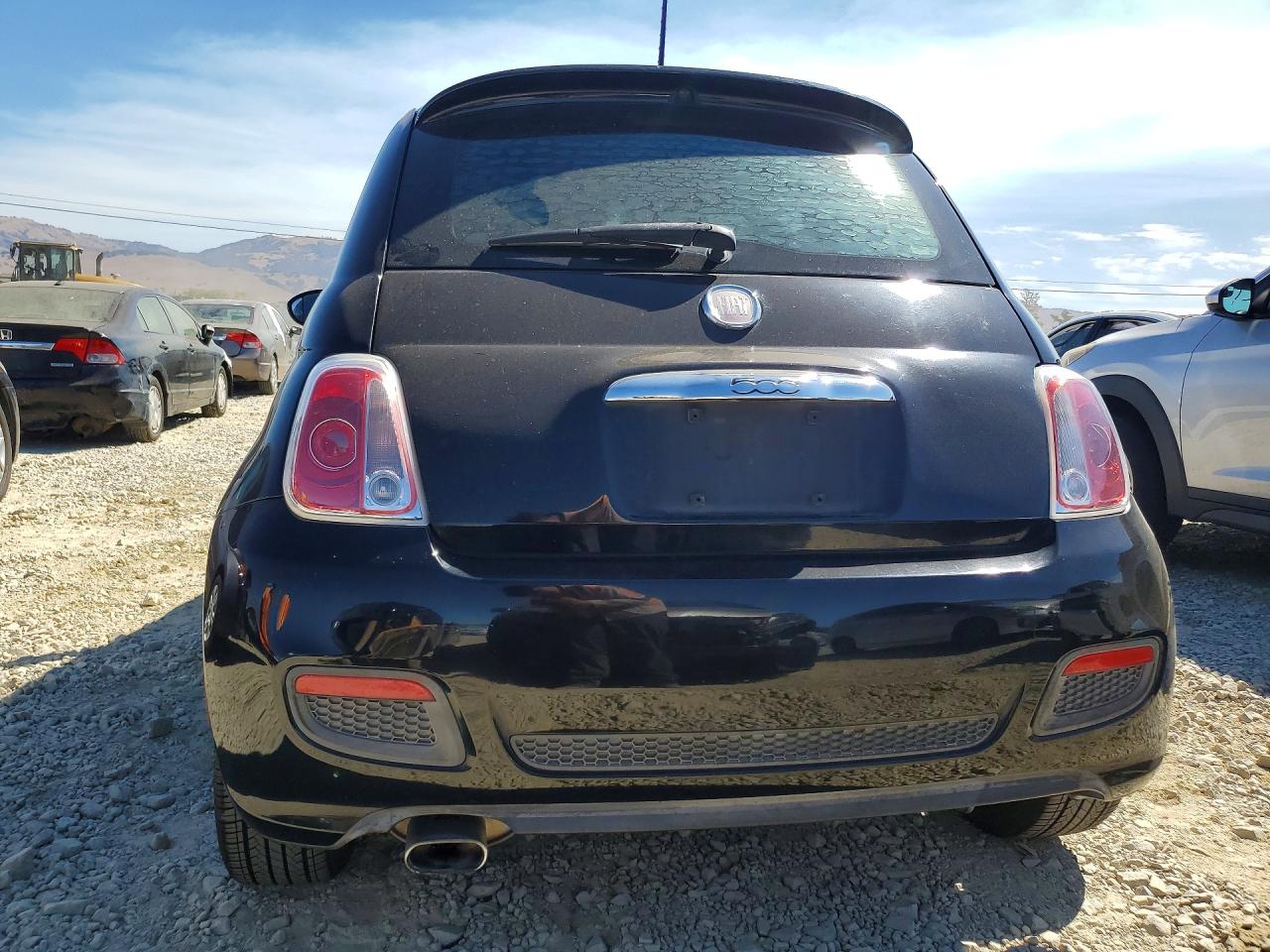2015 Fiat 500 Sport Black vin: 3C3CFFBR8FT528055