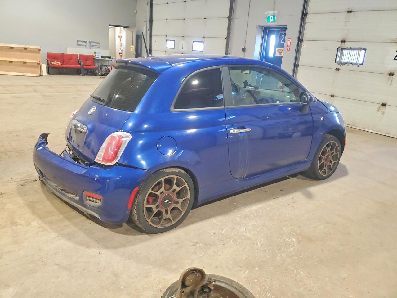 2012 Fiat 500 Sport Синий vin: 3C3CFFBR9CT113077