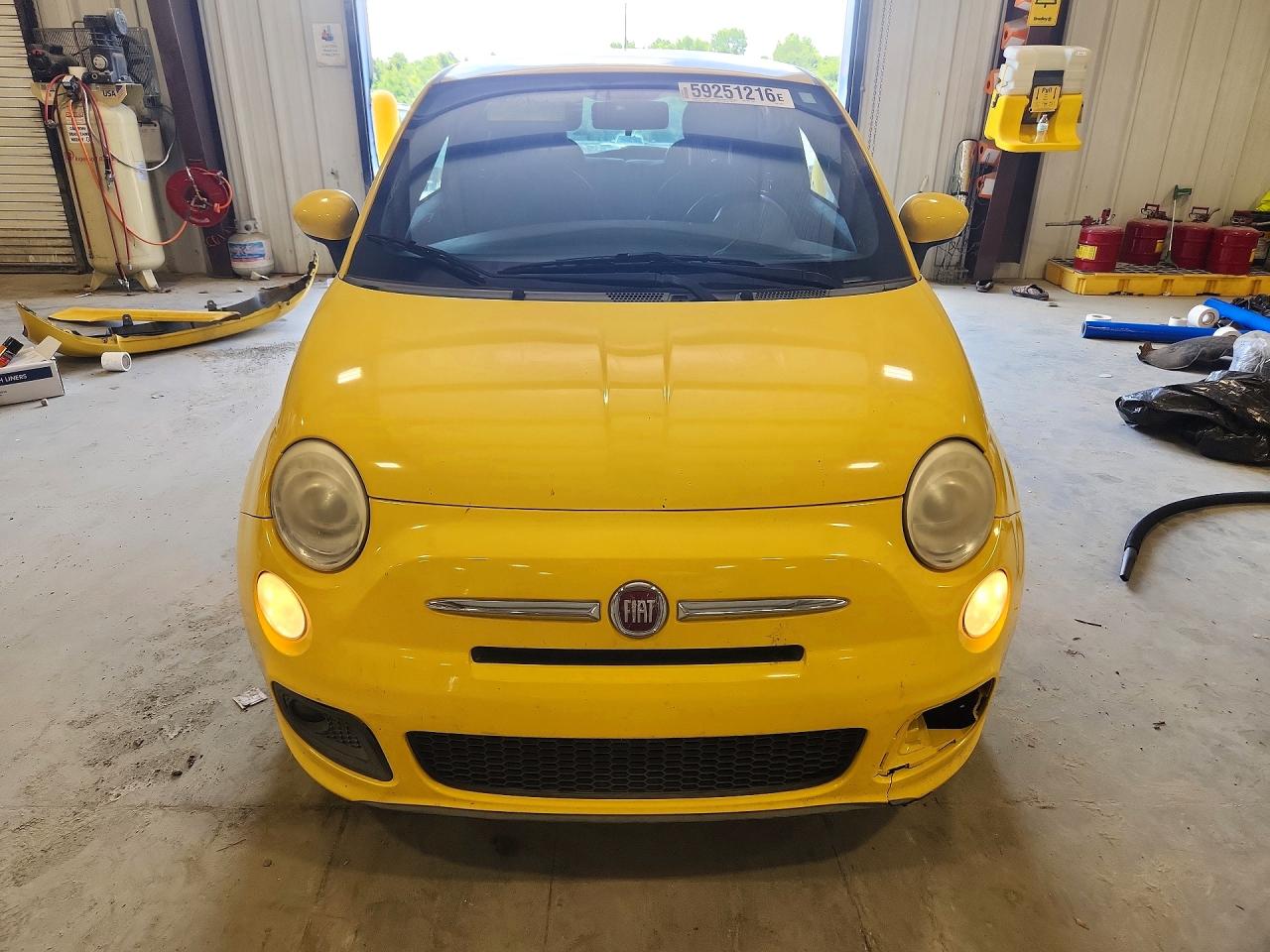 2013 Fiat 500 Sport Yellow vin: 3C3CFFBR9DT742761