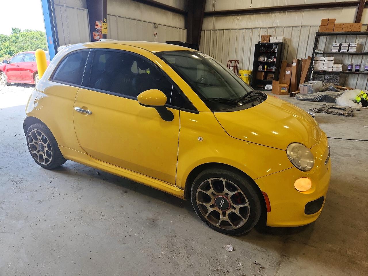 2013 Fiat 500 Sport Yellow vin: 3C3CFFBR9DT742761