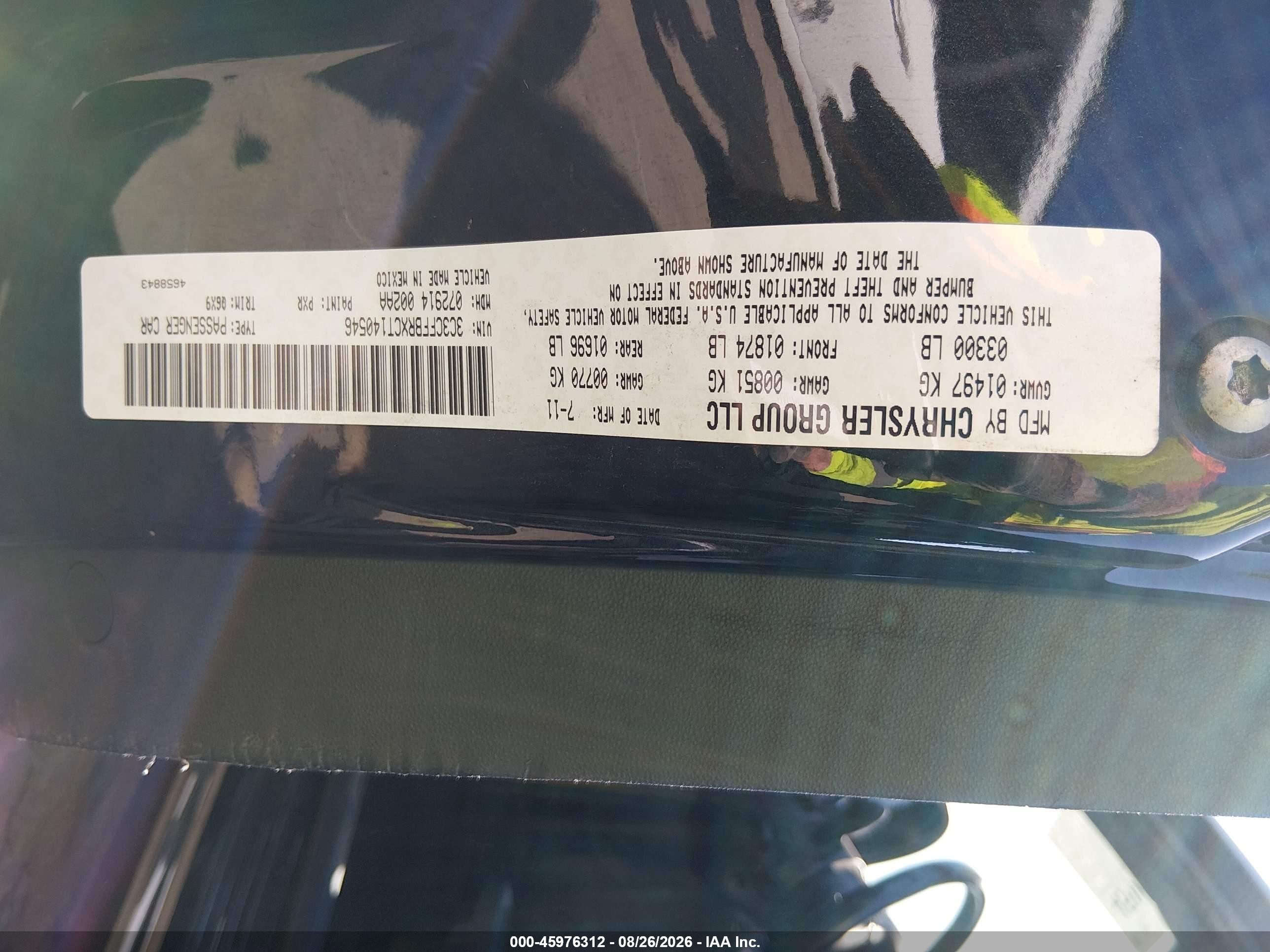 2012 Fiat 500 Sport Black vin: 3C3CFFBRXCT140546