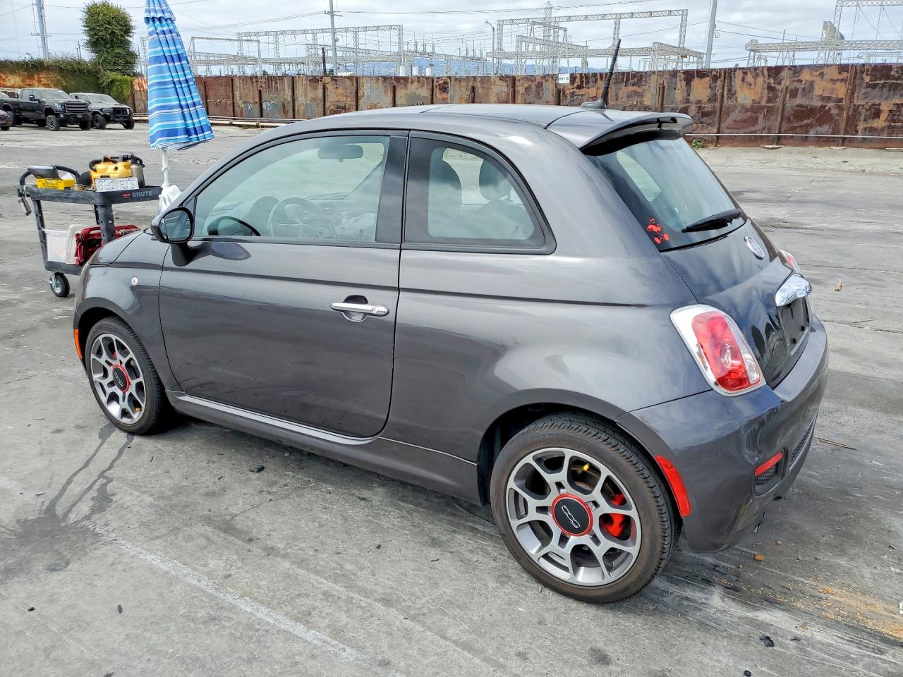2015 Fiat 500 Sport Gray vin: 3C3CFFBRXFT502783